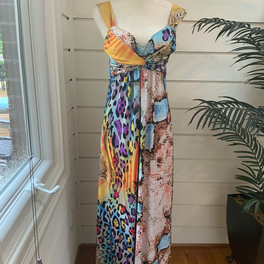 Mesmerize Multi Color Maxi Dress Size M